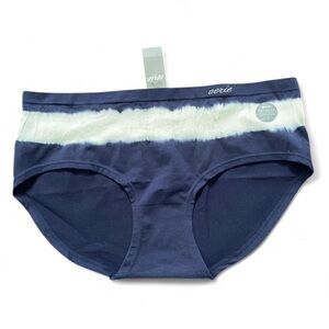 2016 NWT • AERIE • BLUE • WHITE • TIEDYE BOY BRIEF PANTIES • SIZE - LARGE